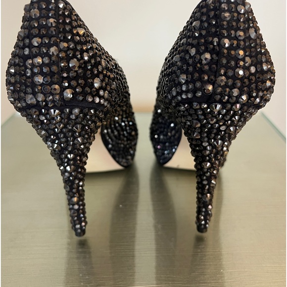 Enzo Angiolini Black Beaded Pumps size 7 1/2 - Picture 3 of 9